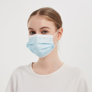 Pabrik kualitas baik langsung 17.5*9.5cm kain tidak ditenun bahan masker wajah <span class=keywords><strong>3</strong></span> lapisan masker wajah sekali pakai - Product Image 5