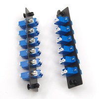 12 serat LC Multimode 50/125 OM3/4 Panel adaptor serat optik LGX