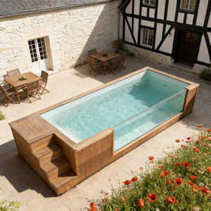 Piscina prefabricada profesional, piscina de fibra de vidrio, piscina enterrada, piscina de fibra de vidrio en contenedores - Product Image 5