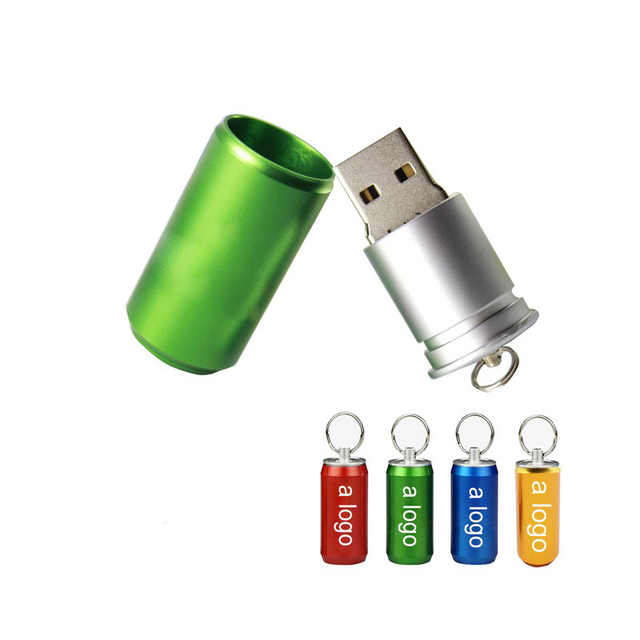 Custom Gift Metal Cola Can Shape USB Flash Drive 2.0 3.0 Beverage Can Shape USB Pen Drive