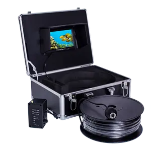 Moniteur LCD TFT couleur 7 "HD 100m détecteur de poisson de haute qualité caméra de pêche sous-marine à longue portée, détecteur de poisson plus profond avec 1000TVL