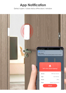 Tuya Smart WiFi Sistema de seguridad para el hogar Puerta magnética <span class=keywords><strong>Sensor</strong></span> de ventana de plástico Batería Alexa <span class=keywords><strong>Google</strong></span> <span class=keywords><strong>Home</strong></span> <span class=keywords><strong>Compatible</strong></span> para el hogar - Product Image 6