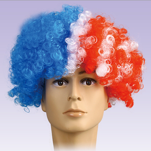 Accesorios para Animar en Partidos de Fútbol, Peluca de <span class=keywords><strong>Payaso</strong></span> de Brasil y Estados Unidos, Pelucas Afro para Fanáticos del Fútbol - Product Image 4