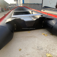 Bateau pneumatique de pêche robuste, prix d'usine, 400 cm, PVC 1,2 mm, plancher en aluminium, 13,8 pieds, 4 m