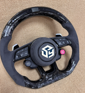 Convient pour Audi A3 A4 B9 A5 RS3 RS4 RS5 <span class=keywords><strong>S3</strong></span> S4 S5 S6 S7 A1 A7 A8 B9 B8.5 B8 A6 R8 TT RS6 Q5 LED Volant complet en fibre de carbone - Product Image 5