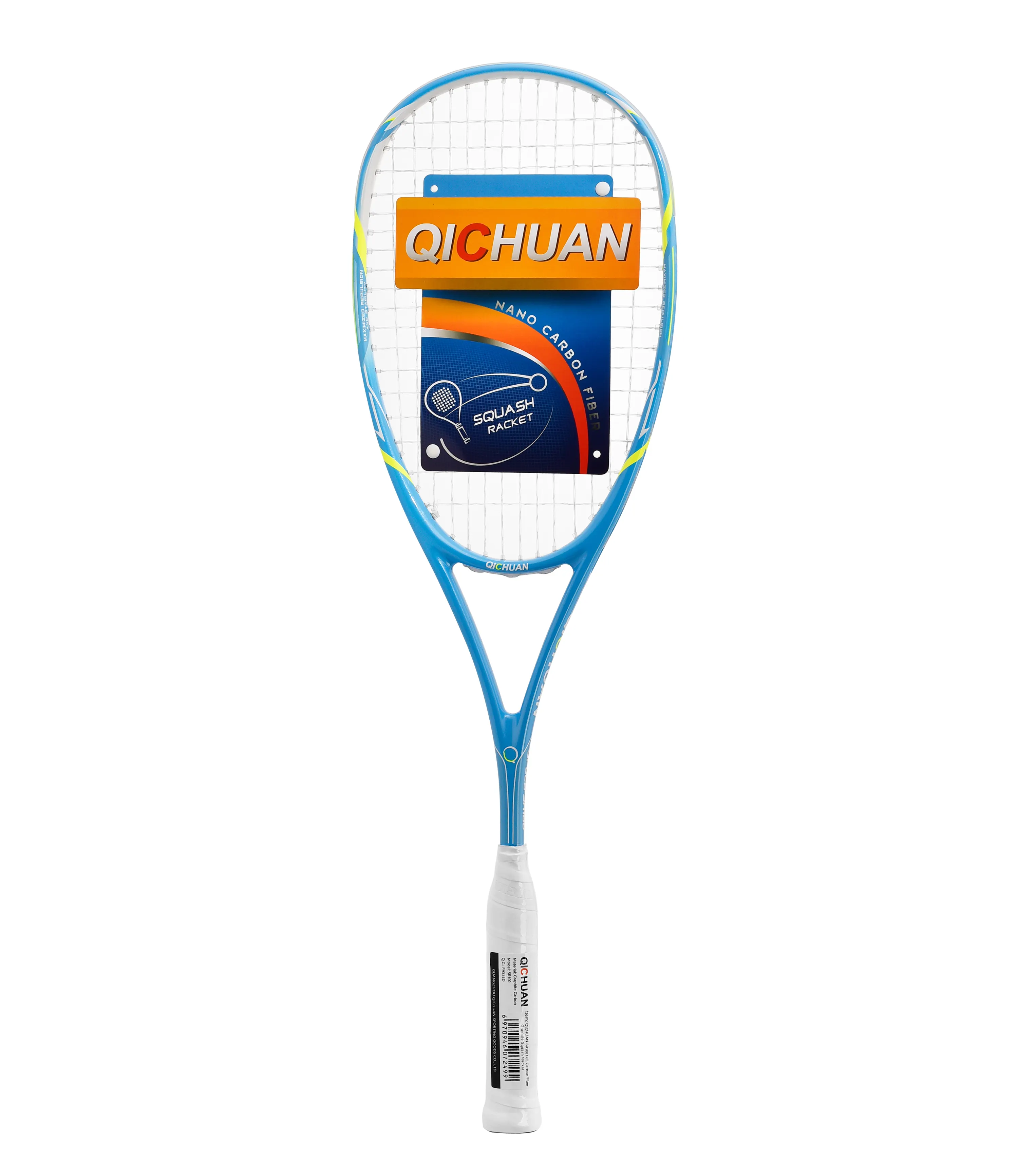 QICHUAN New thương hiệu tùy chỉnh 100% cao Modulus Graphite 135G +/-8G Squash vợt