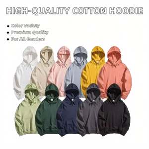 디자인 맞춤형 헤비웨이트 가을 겨울 유니섹스 플리스 후드티 슬로건 후디 - Product Image 2