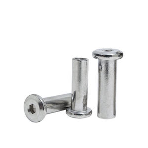 صامولة تثبيت على شكل مقبس برأس مسطح وأكمام 1/4-20 M6 M10, صامولة تثبيت على شكل مقبس البرميل ، موصل ربط ، صواميل ، أكمام من الفولاذ المقاوم للصدأ - Product Image 2