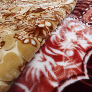 Usine chinoise vente chaude tricoté lourd épais chaud 100% Polyester bonne qualité 3kg 2PLY collé Raschel <span class=keywords><strong>couverture</strong></span> - Product Image 5