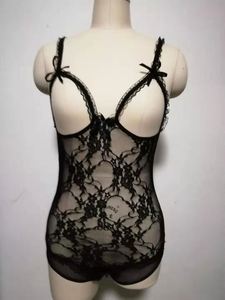 Sous-vêtements sexy style européen et américain en dentelle fine et spandex, ouverts - Product Image 5