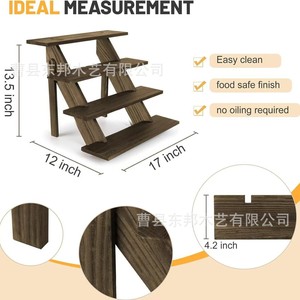 Wooden Cupcake Display Rack 4 Layers Modern Design <b>Desktop</b> Storage <b>Shelf</b> for Home Kitchen Party Decor - Product Image 4