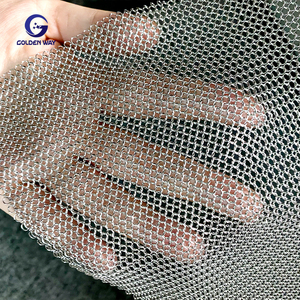 Rete decorativa ad anello saldato 316 in acciaio inox foglio di maglia per tenda Hotel cappa di maglia - Product Image 6