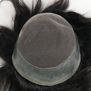 Julianna vente en gros afro-américaine peau mince <span class=keywords><strong>dentelle</strong></span> homme perruque de cheveux toupet naturel cheveux humains toupet afro cheveux bouclés toupet pour hommes - Product Image 2