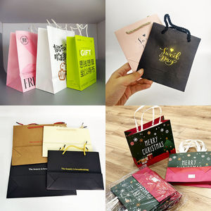 HG 2024, venta al por mayor, logotipo personalizado, embalaje <span class=keywords><strong>de</strong></span> cartón, Blanco, Negro, regalo <span class=keywords><strong>de</strong></span> lujo, compras, joyería, bolsa <span class=keywords><strong>de</strong></span> <span class=keywords><strong>papel</strong></span> con asas, Bolsa <span class=keywords><strong>de</strong></span> <span class=keywords><strong>papel</strong></span> - Product Image 2