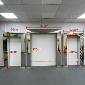Or brillant extérieur mariage métal fond fête toile de fond <span class=keywords><strong>Rectangle</strong></span> acier inoxydable or arc pour la décoration de mariage - Product Image 2