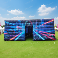 Escape Free Roam 9D, tente multijoueur gonflable, salle de réalité virtuelle VR, arène de tir pour expérience de jeu d'évasion dans un centre commercial