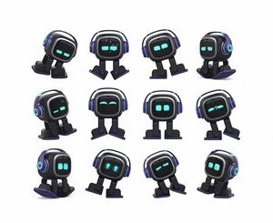 Robot Emo intelligent IA, animal de compagnie de bureau pour divertissement, avec personnalité unique, en plastique de qualité commerciale, contrôlable par application - Product Image 5