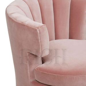 Velluto एकल आधुनिक बयान में poltrona आसान कुर्सी असबाब मखमल कुर्सी गुलाबी मखमल सामयिक कुर्सियों - Product Image 4