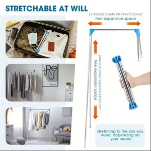 Séchoir à <span class=keywords><strong>linge</strong></span> <span class=keywords><strong>pliable</strong></span> et extensible en acier inoxydable pour la maison et l'extérieur, 1 pièce - Product Image 3