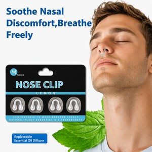 4 Pezzi Clip Nasale per Aromaterapia con Oli Essenziali, per Affaticamento alla Guida e Naso Chiuso, per Mantenersi in Piedi di Qualità, Vendita all'Ingrosso, Etichetta Privata - Product Image 4