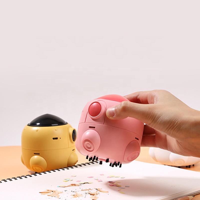 Настольный портативный пылесос, USB-зарядка, в форме ракеты, многоцветный настольный мини-пылесос, подарок
