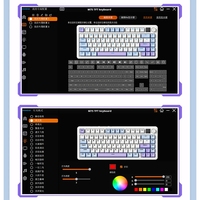 X85 Gaming Keyboard 82 Key RGB Tri-Mode Personalized Keypad Gasket Spring Wireless Gamer Keyboard PBT Keycap for Computer Laptop