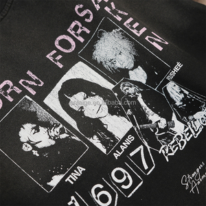 Hot Sale Men's Summer <strong>Custom</strong> <strong>Sun</strong> Faded t <strong>Shirt</strong> Boxy Oversized DTG Printing Graphic Drop Shoulder t <strong>Shirts</strong> - Product Image 6