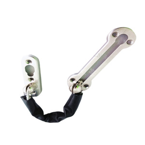 Stainless Steel Anti Theft Chain With Leather Door Latch For Security Protection Type A <b>Pin</b> - Product Image 4
