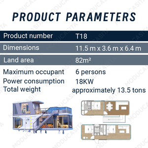 Casa Contenedor Multifuncional de Lujo Moderna de Alta Calidad de Fábrica con Segundo Piso, Casa Prefabricada - Product Image 3