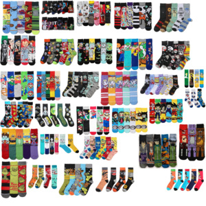 Calcetines de Moda para Hombre al por Mayor, Calcetines Divertidos de Anime para Hombre, Calcetines de Hip Hop con Personalidad, Calcetines de Dibujos Animados de Moda, Calcetines de Anime para Hombre - Product Image 2