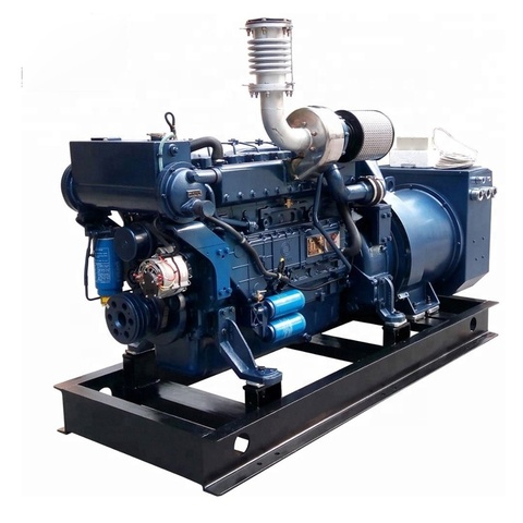 Professional Factory Manufacture Electric Start 159kw Multi-cylinder 4 Stroke Marine Boat diesel Generator Genset