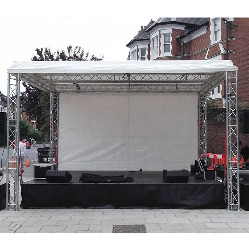 Dak Aluminium Led Display Truss Basisplaat Voor Truss Structuur Systeem Met Podium Voor Outdoor Evenementen Podium Platform