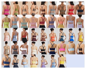 43 couleurs soutien-gorge de sport double face sans couture respirant dos croisé avec gilet de fitness de yoga antichoc - Product Image 2
