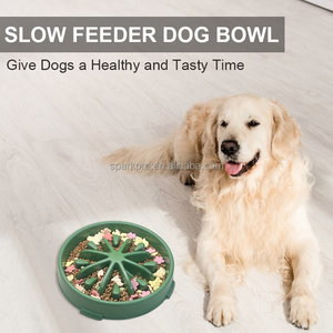 Özel büyük Pp yavaş kase anti-gulping Pet yavaş gıda besleme kase plastik köpek yavaş besleyici kase Bloat durdurmak - Product Image 2