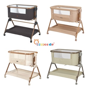Culla a Dondolo Moderna di Alta Qualità per Neonati e Bambini, <span class=keywords><strong>Lettino</strong></span> Co-Sleeping Accanto <span class=keywords><strong>al</strong></span> <span class=keywords><strong>Letto</strong></span>, Culla per Neonati - Product Image 6