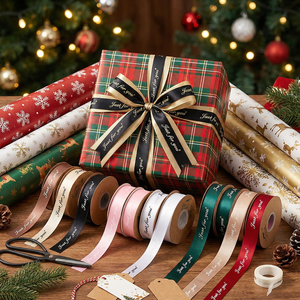 Pita Satin Berkualitas Tinggi Pita Grosgrain Berwarna-warni Custom Cetak 1/2'' 5/8'' 3/4'' 1'' Inch Pita Hadiah Ruban untuk Paskah - Product Image 3