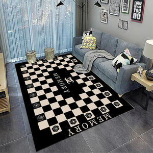 سجادة مخملية كريستالية مخصصة، قابلة للغسل وغير زلقة لغرفة النوم، سجادة فاخرة لغرفة المعيشة للأريكة وطاولة الشاي - Product Image 5