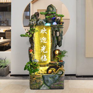 Fontaine d'eau artificielle avec éclairage LED pour intérieur et extérieur, décoration de jardin, élément paysager, bassin à poissons, aquarium, Feng Shui - Product Image 3