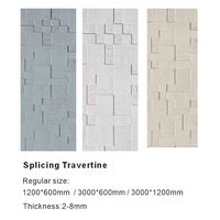 Revêtement mural flexible en panneaux de pierre souple effet marbre MCM moderne pour entrepôts et décoration intérieure/extérieure