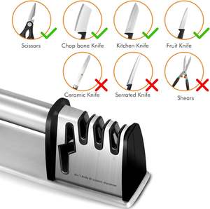 Aiguiseur de couteaux 4 en 1, aiguiseur rapide pour ciseaux et couteaux, pour une utilisation en cuisine - Product Image 3