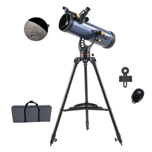 Telescopio Astronomico Riflettore Professionale con Grande Obiettivo 114/1000, Monoculare per Osservazione Stellare, Ingrandimento 80X/200X, Impermeabile - Product Image 1