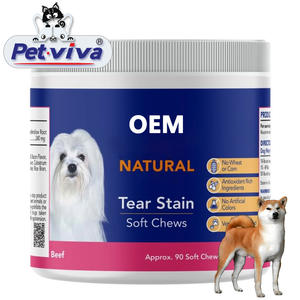 Suplemen Harian Anjing Pencegah Noda Air Mata Alami Kunyah Lembut Rasa Daging Sapi Perawatan Kesehatan Makanan Suplemen Hewan Peliharaan dengan Cranberry - Product Image 1