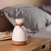 Humidificateur de brume fraîche de diffuseur d'huiles essentielles amélioré avec des lumières 2 Mode de brume arrêt automatique sans eau pour la pièce de bureau à la maison