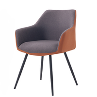 Chaise de salle à manger verte en gros, très demandée, chaise de petit-déjeuner en velours, fauteuil à pieds métalliques