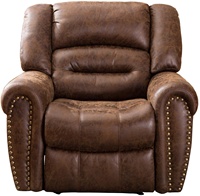 Fauteuil inclinable électrique Geeksofa Furniture Factory, en cuir reconstitué respirant, canapé simple classique, fauteuil inclinable pour la maison