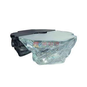 Juego de Mesa de Bar de Resina Transparente, Forma Ovalada YTS 001, Muebles Suaves Personalizados Duraderos - Product Image 4