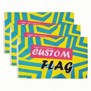Drapeaux personnalisés en polyester 100D à double face, fabriqués en usine, pour une utilisation en extérieur et en intérieur - Product Image 3