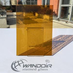 Feuille de verre teinté Jiangsu 3 mm, verre ambre transparent de cathédrale, verre à peindre 411-1 - Product Image 2