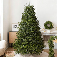 Nouveaux ornements de sapin de Noël en pin de haute qualité, grand modèle, avec 500 à 1000 lumières LED, décoration écologique pour intérieur, à poser au sol
