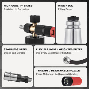 Idropulitrice cannone schiuma <span class=keywords><strong>lavaggio</strong></span> <span class=keywords><strong>auto</strong></span> schiuma aggiornamento schiuma schiuma di aggiornamento facile sostituire il filtro a rete - Product Image 3